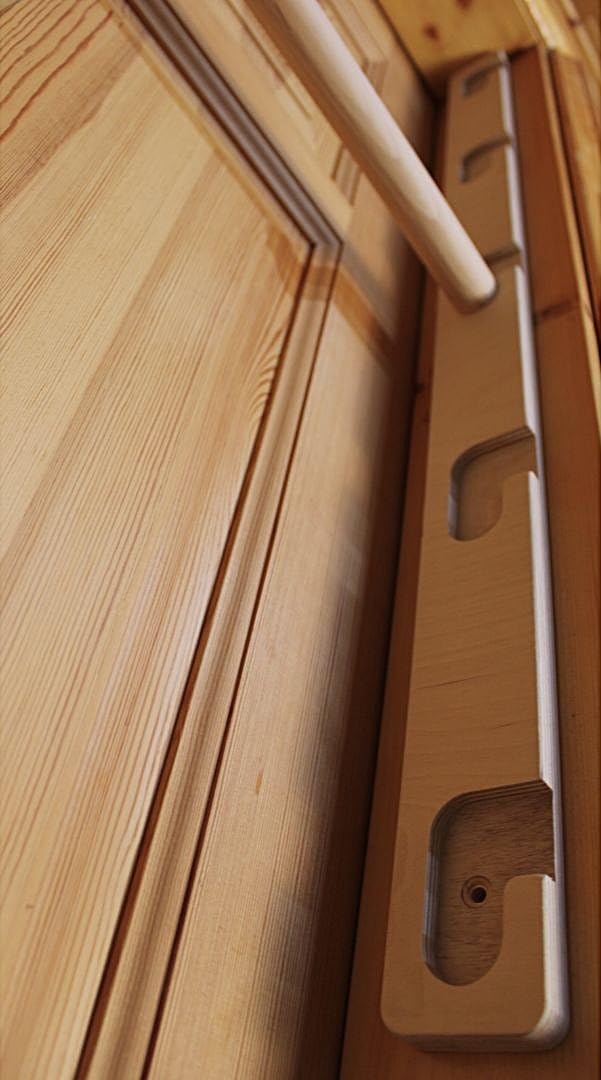 Klimmzugstange aus Holz - 5-fach verstellbar - 3 Farben - Robuste, einfach zu montierende und verste
