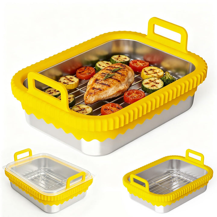 Auflaufform Airfryer für COSORI Heissluftfritteuse 2 Kammern/Ninja Heissluftfritteuse AF400EU/DZ400E