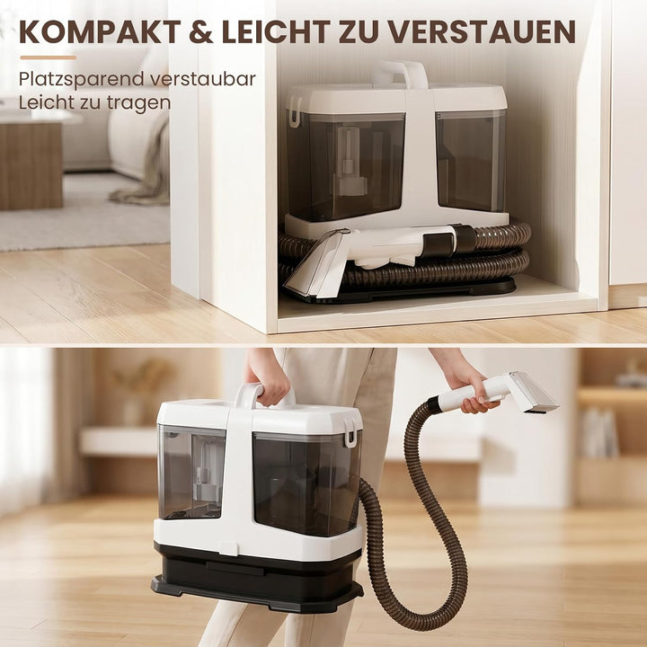 16kPa Polsterreiniger und Nasssauger Tragbar für Sofa, Teppich &amp; Auto