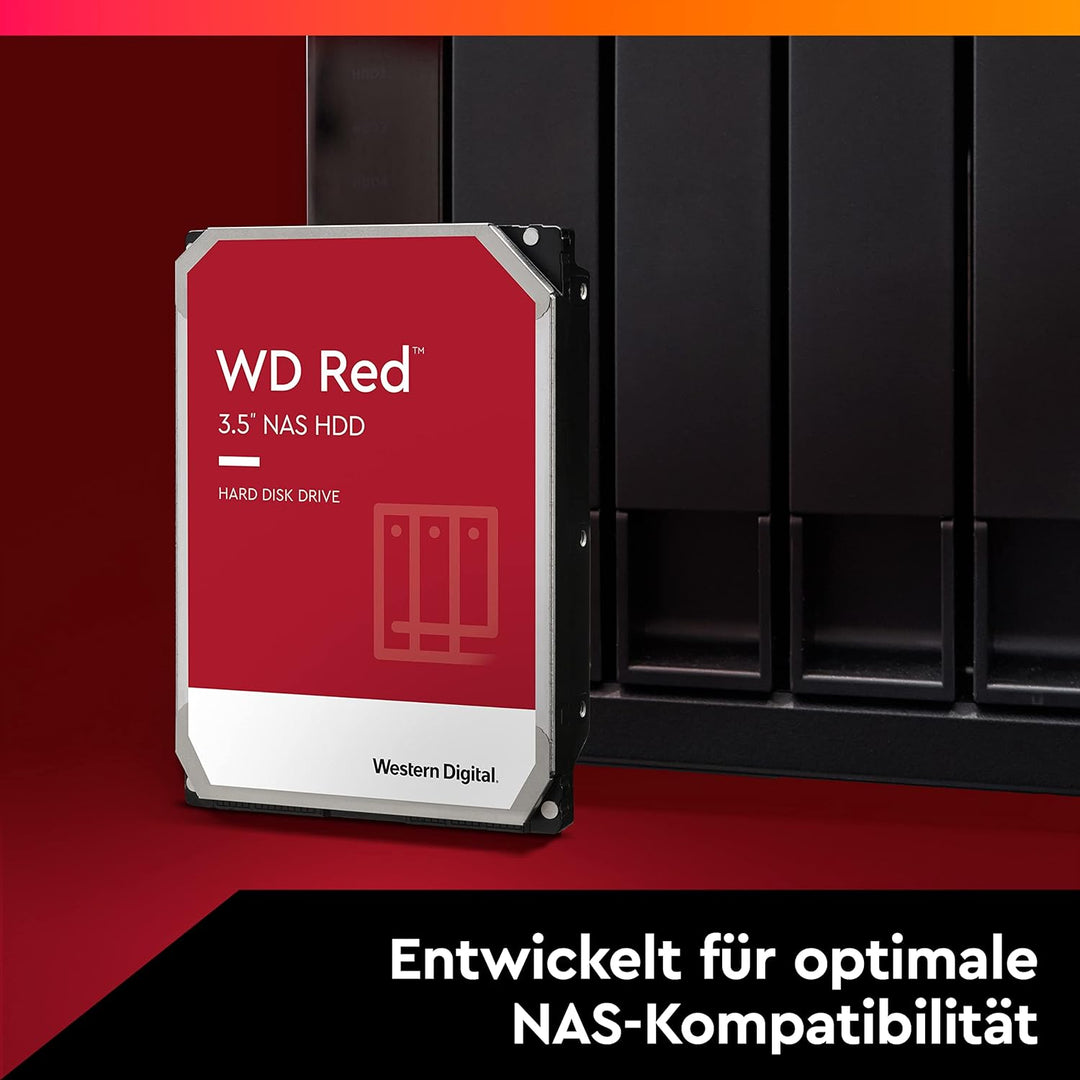 WD Red NAS WD20EFRX Interne Festplatte (2 TB, 8,9 cm (3,5 Zoll), SATA 6 GB/s, Puffer: 64 MB, für My