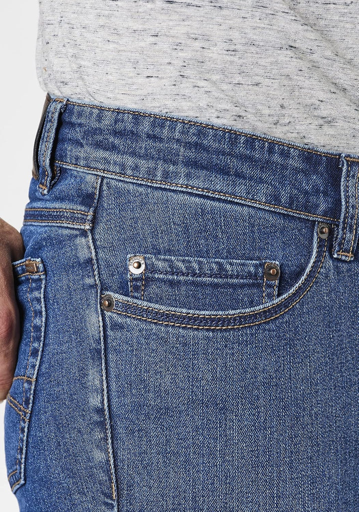 Paddocks Slim-Fit Jeans Motion & Comfort Elastizität Pipe 30W / 32L Deep Blue Moustache Use, 30W / 3