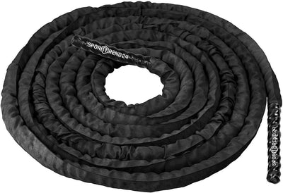 Sporttrend 24® Battle Rope 9m, 12m, 15m, Ø38mm und Ø50mm | Trainingsseil, Fitnessseil, Sportseil Sch
