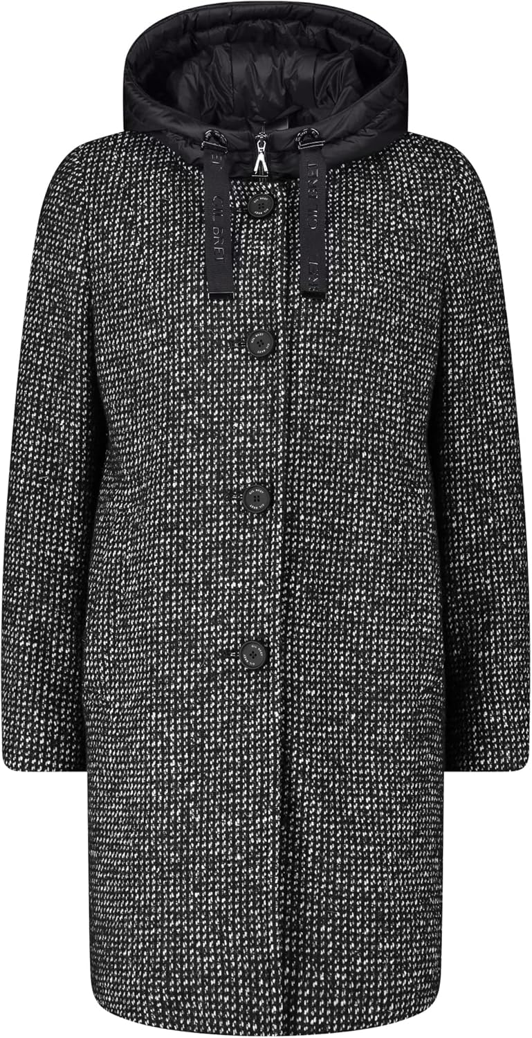 Gil Bret Damen Winterjacke mit Westenteil 42 9810 Black/White, 42 9810 Black/White