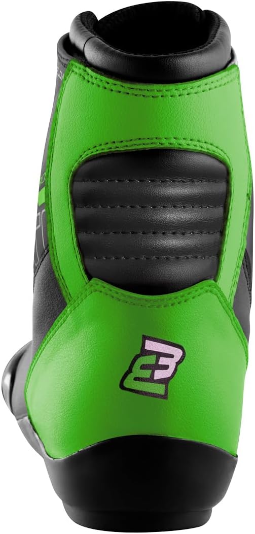 Bogotto Lap Motorradschuhe, schwarz/grün, 42, 42 EU Schwarz Grün