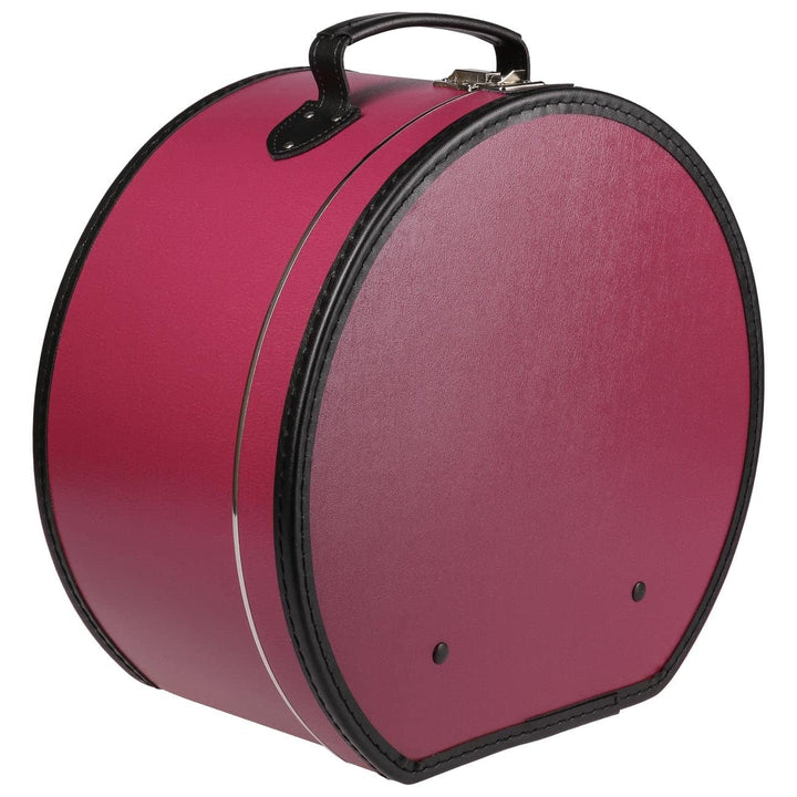 LIERYS runder Hutkoffer - Masse: 40 cm x 21 cm - grosse Hutschachtel mit Kunstleder - Hutbox zur Auf
