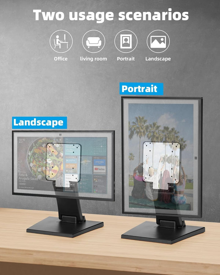 Monitorhalterung VESA Halterung Faltbar Stabil – Kompakte Tisch Monitor Halterung mit VESA 75x75 / 1