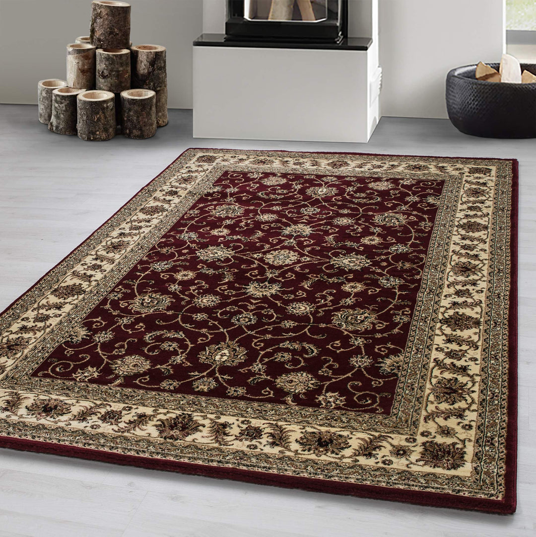 Carpetsale24 Teppich Wohnzimmer Traditioneller Orientalisch Design Rot 160 x 230 cm - Kurzflor Teppi