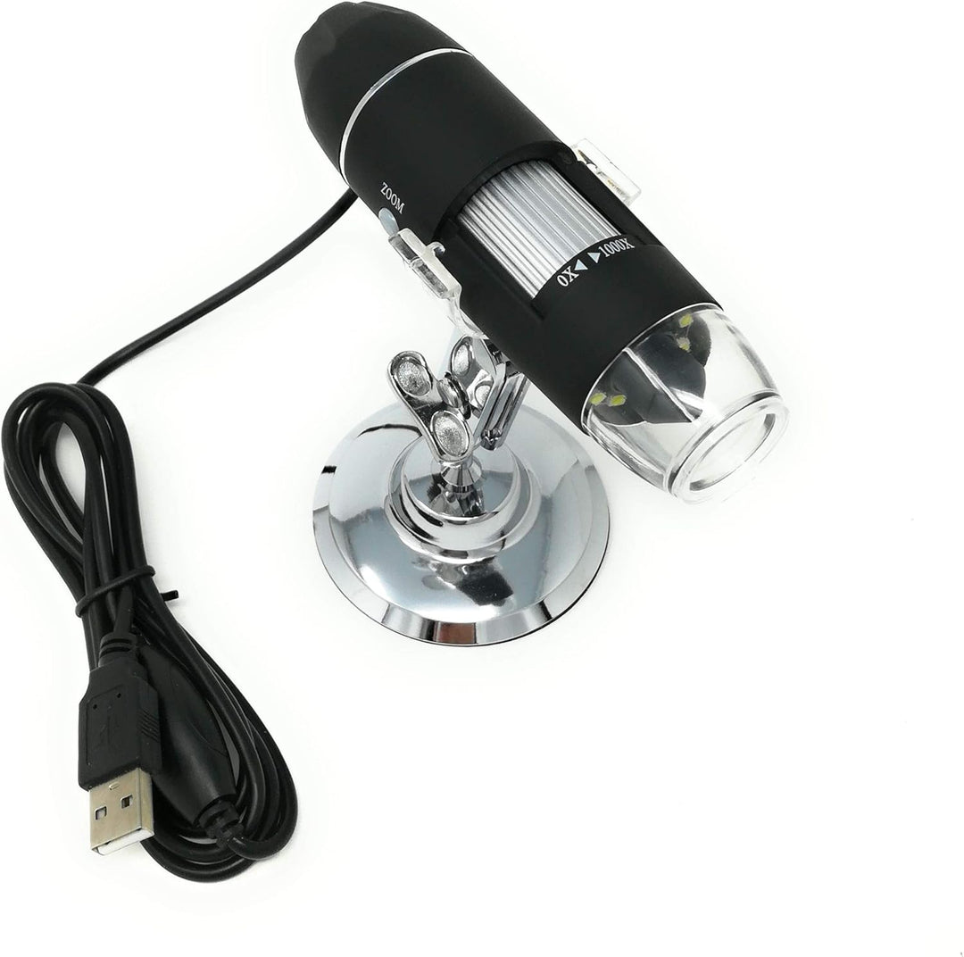 TEMPO DI SALDI Tragbares digitales Mikroskop, 1000 x Endoskop, mit USB-Kabel, 8 LEDs, PC