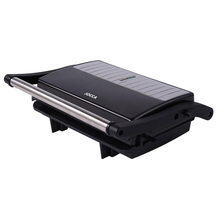JOCCA - Panini Grill 2 Scheiben/Öffnung 180° / Antihaft/Leistung 1000 W/Sandwiches, Snacks, Fleisch/