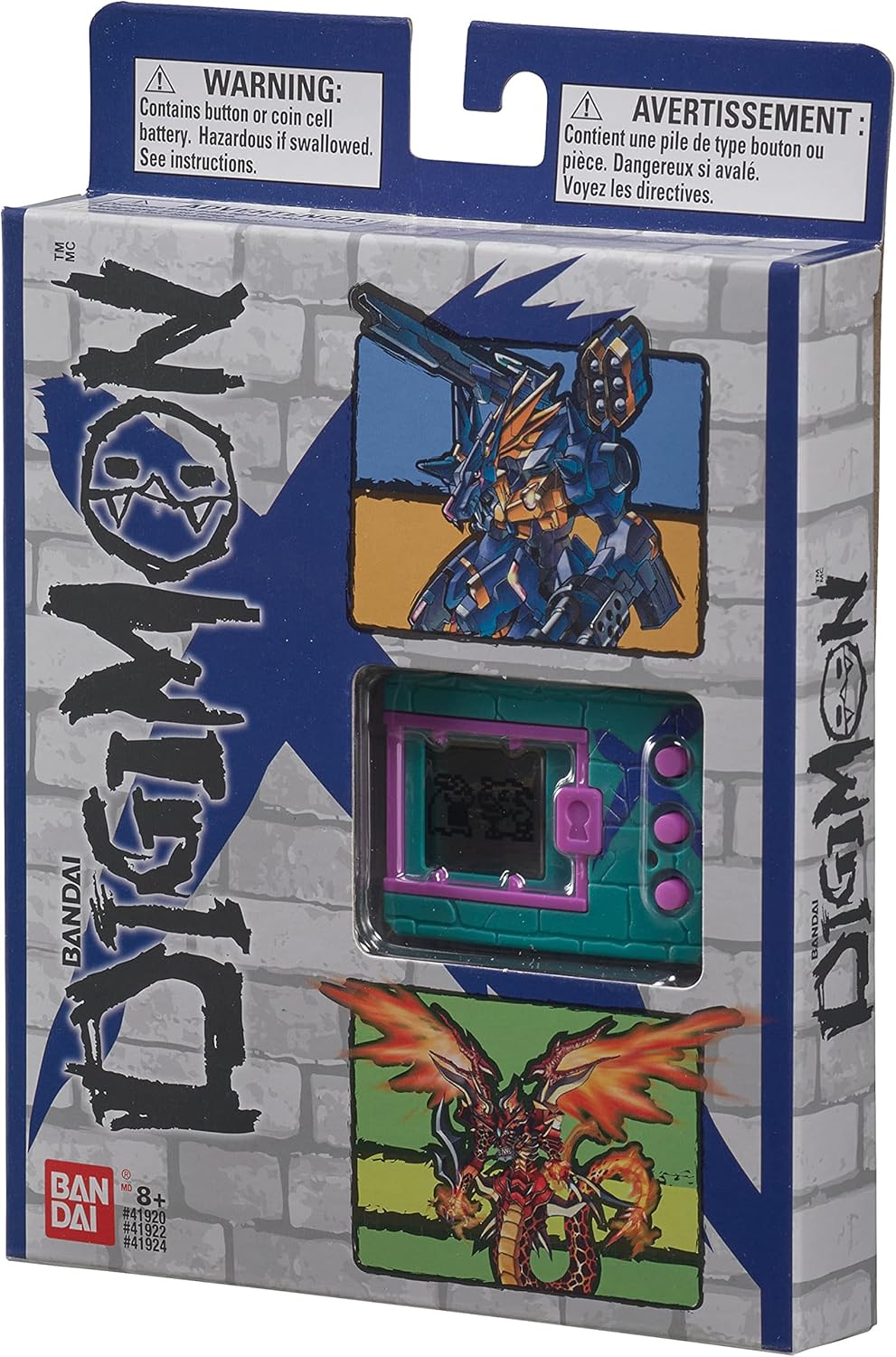 BANDAI Tamagotchi 41924NP DigimonX Virtual Monster Pet (Grün & Blau), Grün und Blau, Grün & Bla
