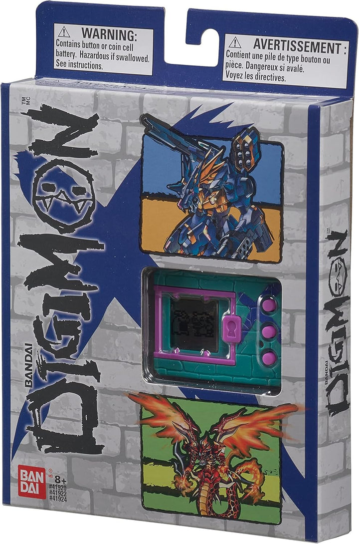 BANDAI Tamagotchi 41924NP DigimonX Virtual Monster Pet (Grün & Blau), Grün und Blau, Grün & Bla