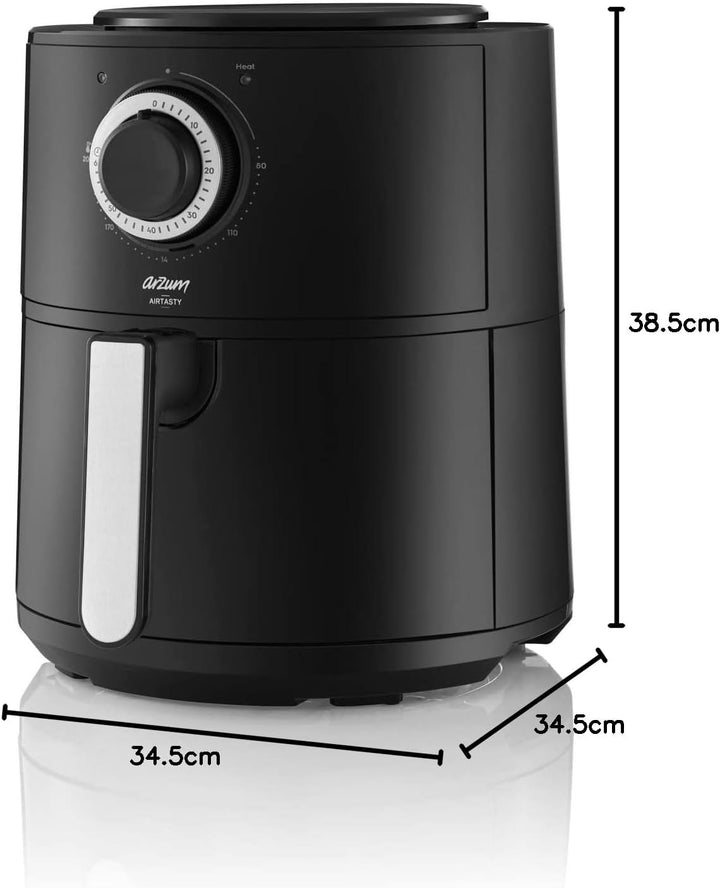 Arzum AR2062-G Airtasty Air Fryer with 4 L capacity, no oil, healthy fry, time and temperature setti