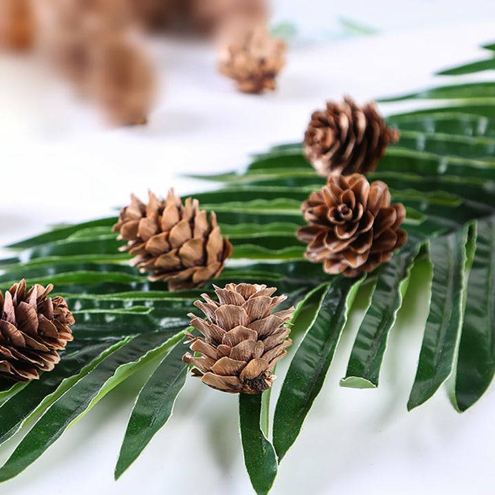 FSSTUD Tannenzapfen Mini Xmas Tannenzapfen Dekorationen 150 Stück 1-2 cm Winter Füllstoffe Ornamente