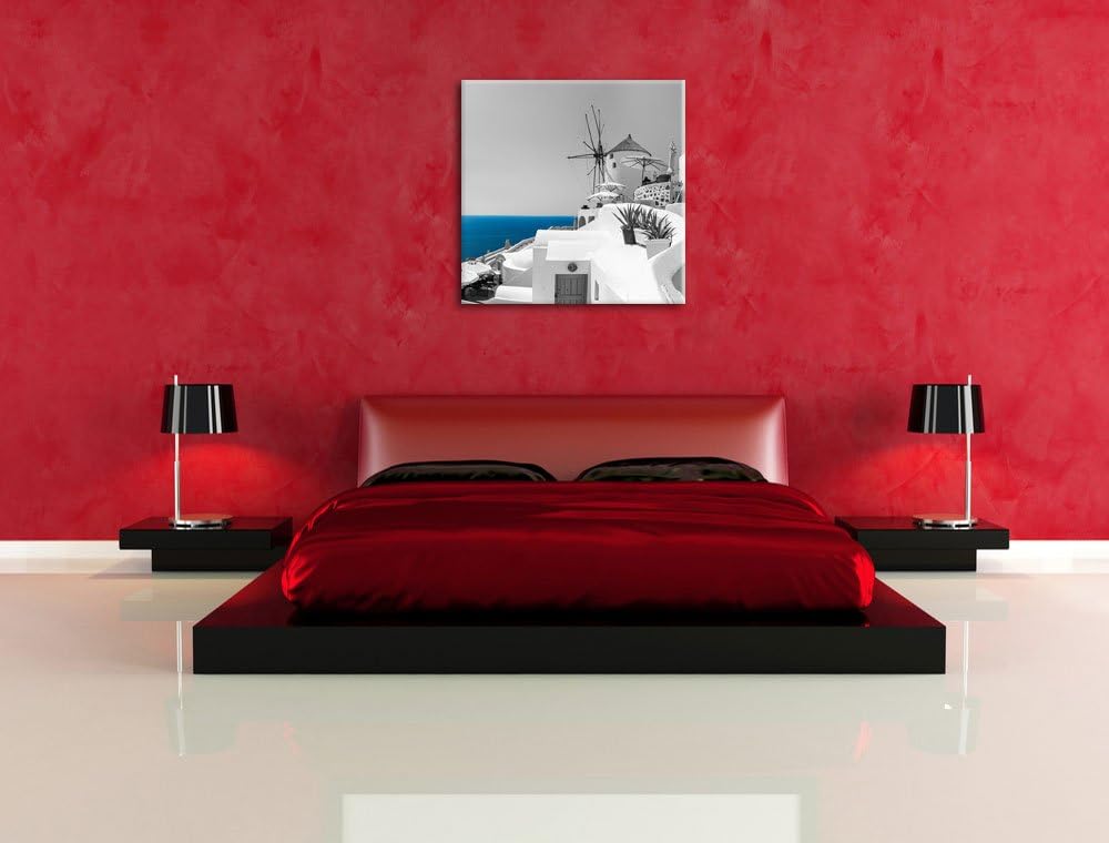 Pixxprint Club Kalimera Kriti in Kreta als Leinwandbild/Grösse: 70x70 cm/Wandbild/Kunstdruck/fertig