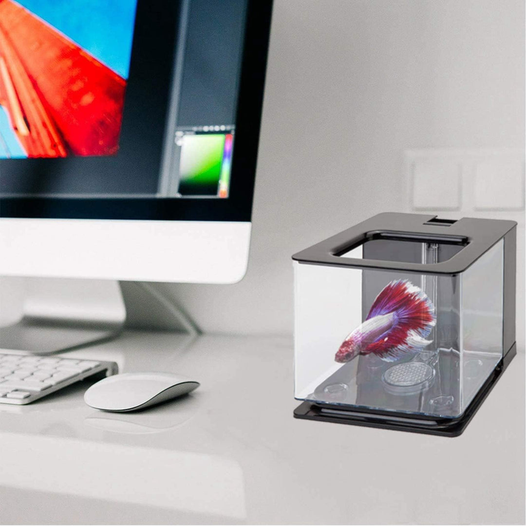 Hausdec Aquarium, leicht zu wechseln, Acryl, Kunststoff, selbstreinigend, für Aquarium (weiss)