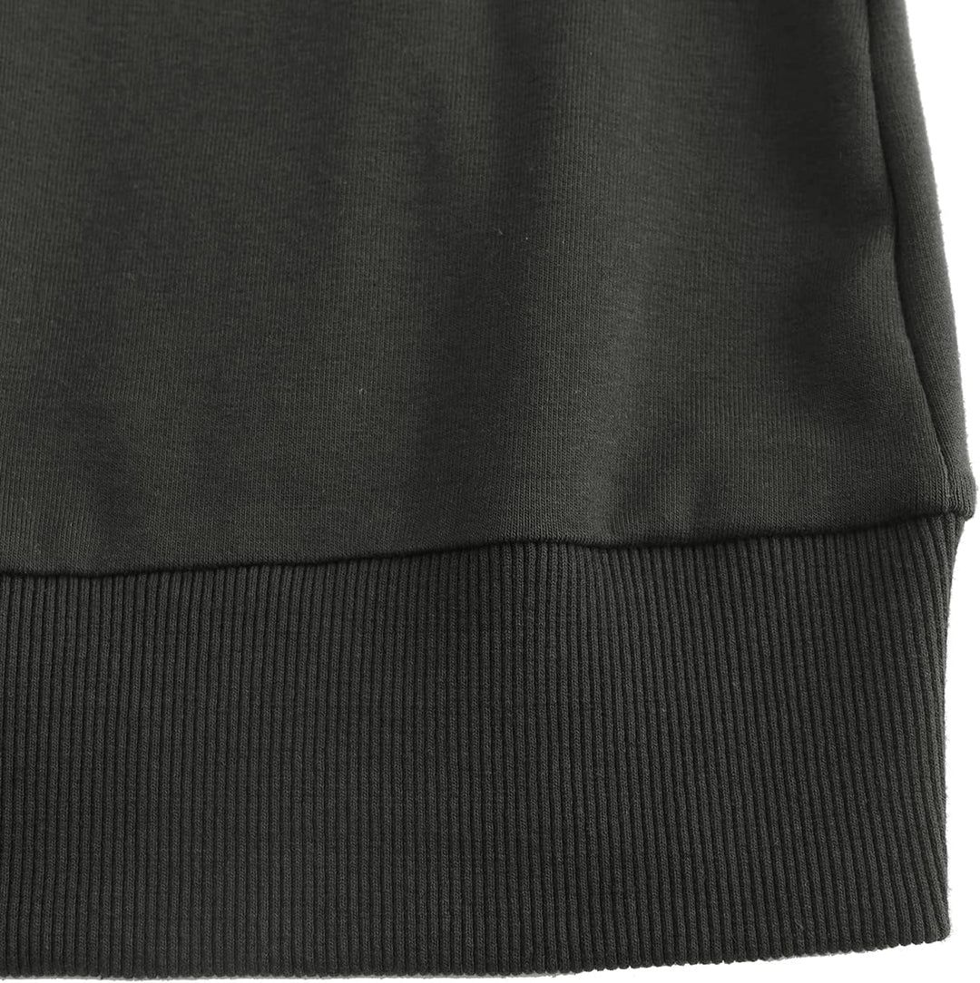 DOTIN Damen Sweatkleid Langarm Sweatshirt Pulloverkleid Herbst Hoodie Kleider Lässiges Jumper Tops M