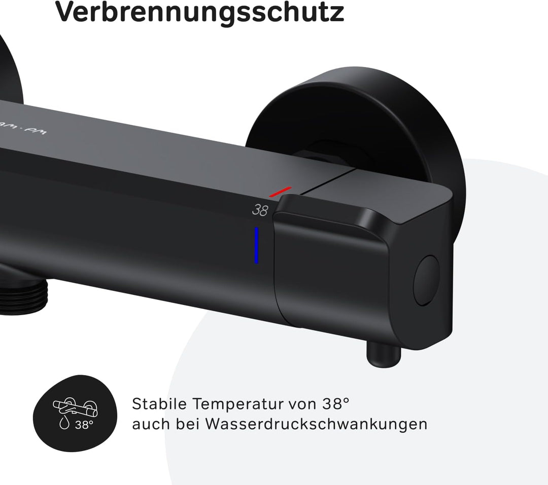 FNA40022 Flash Thermostatischer Duschmischer, Flash Schwarz