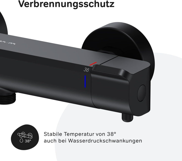 FNA40022 Flash Thermostatischer Duschmischer, Flash Schwarz
