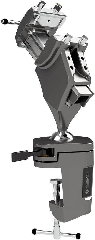 BERNSTEIN 9-290 Kugelgelenk-Schraubstock SPANNFIX 4.0 zum Anklemmen / 105 mm Spannweite/auswechselba