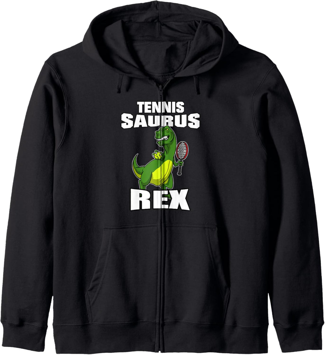Tennis Dinosaurier Fun Geschenkidee T Rex Tennis Kapuzenjacke