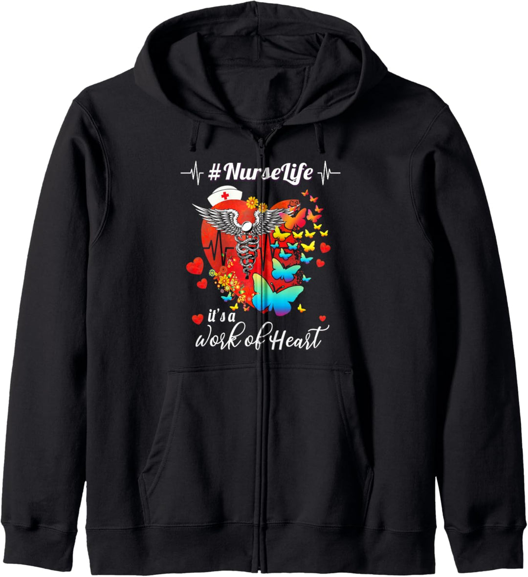 Nurse Life It's A Work Of Heart Nursing Gift For Women Kapuzenjacke