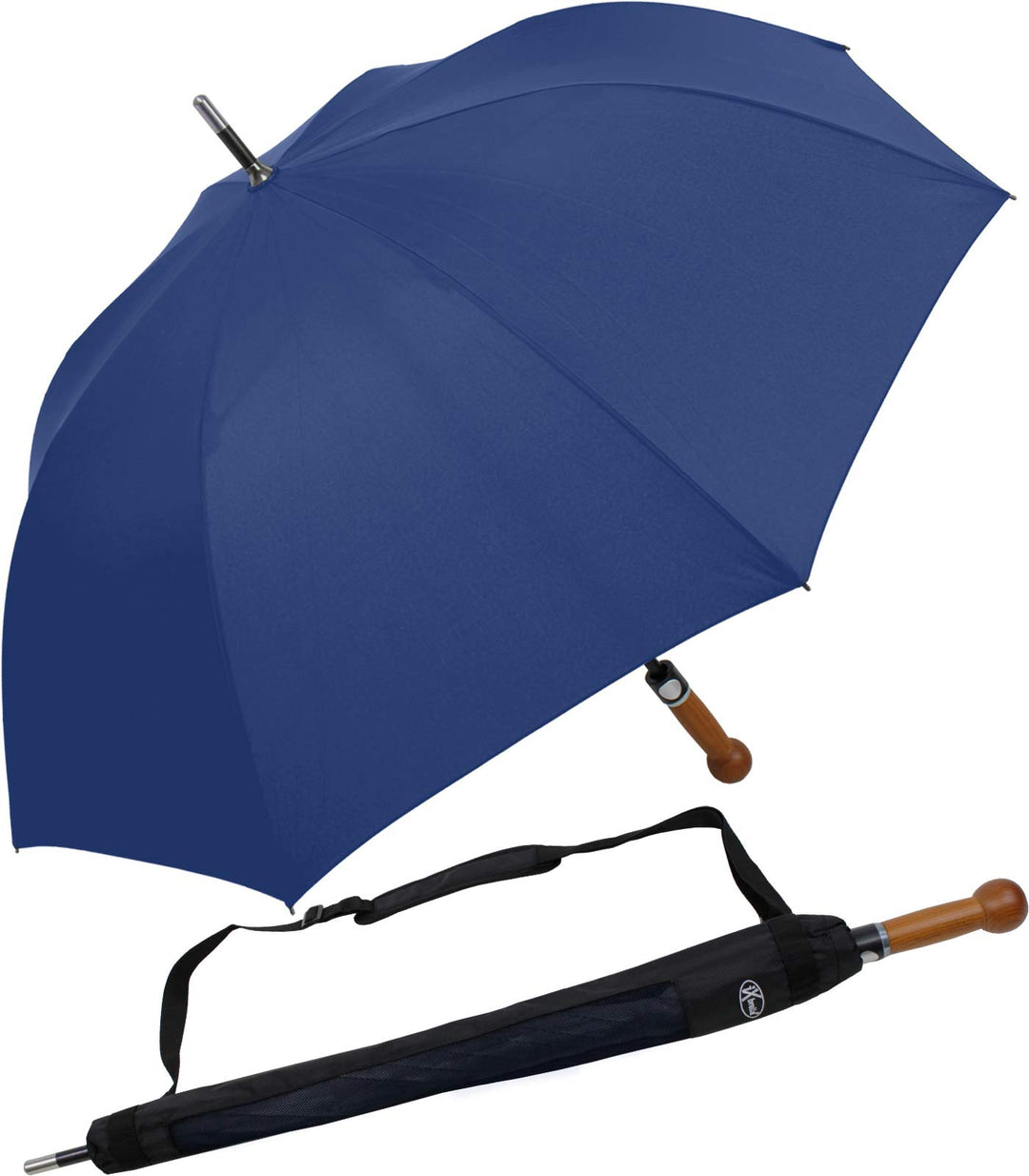 iX-brella Stützschirm Selbstverteidigungsschirm extrem stabil (blau), blau