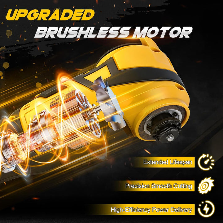 WingFly Akku-Multifunktionswerkzeug für Dewalt 18V,20v, Oszillierendes Multitool 6 Einstellbare Gesc