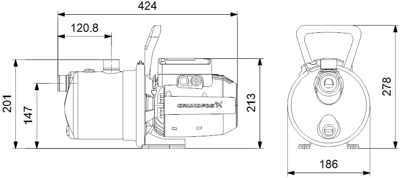 Grundfos 99458769 Selbstansaugende Pumpe JP 5-48