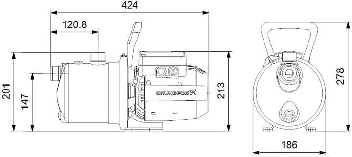 Grundfos 99458769 Selbstansaugende Pumpe JP 5-48