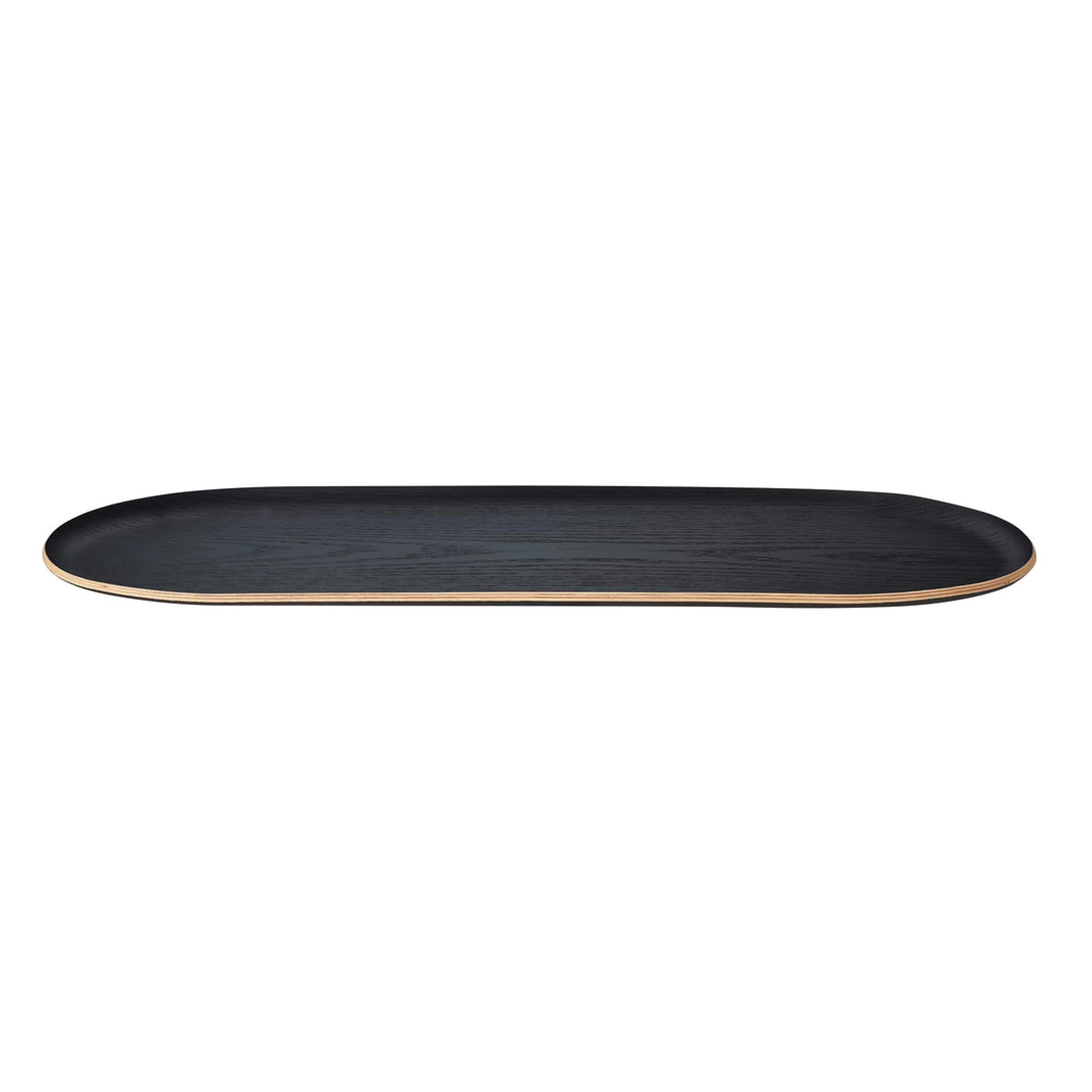 blomus Tablett -BAKI- | Serviertablett aus FSC Holz | Farbe Black | Grösse L 55x20 cm | Dekotablett