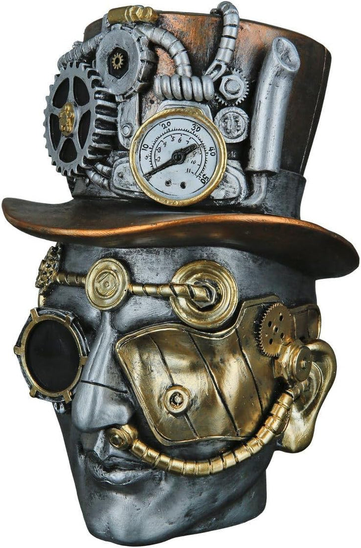 Casablanca Skulptur Steampunk Male - Dekofigur Frau Woman - Deko Wohnzimmer - Höhe 20 cm Höhe 20 cm