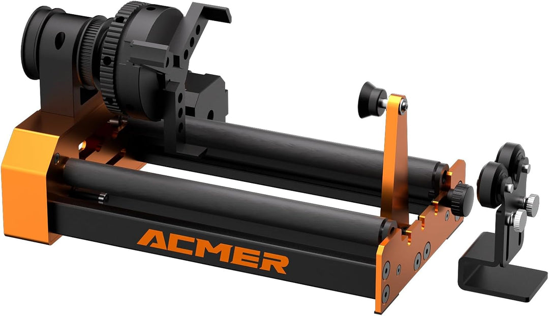 ACMER M4 Laser Rotary Roller Laser-Drehrolle, Lasergravierer Y-Achsen-Drehrolle 360° mit 3-150 mm Gr