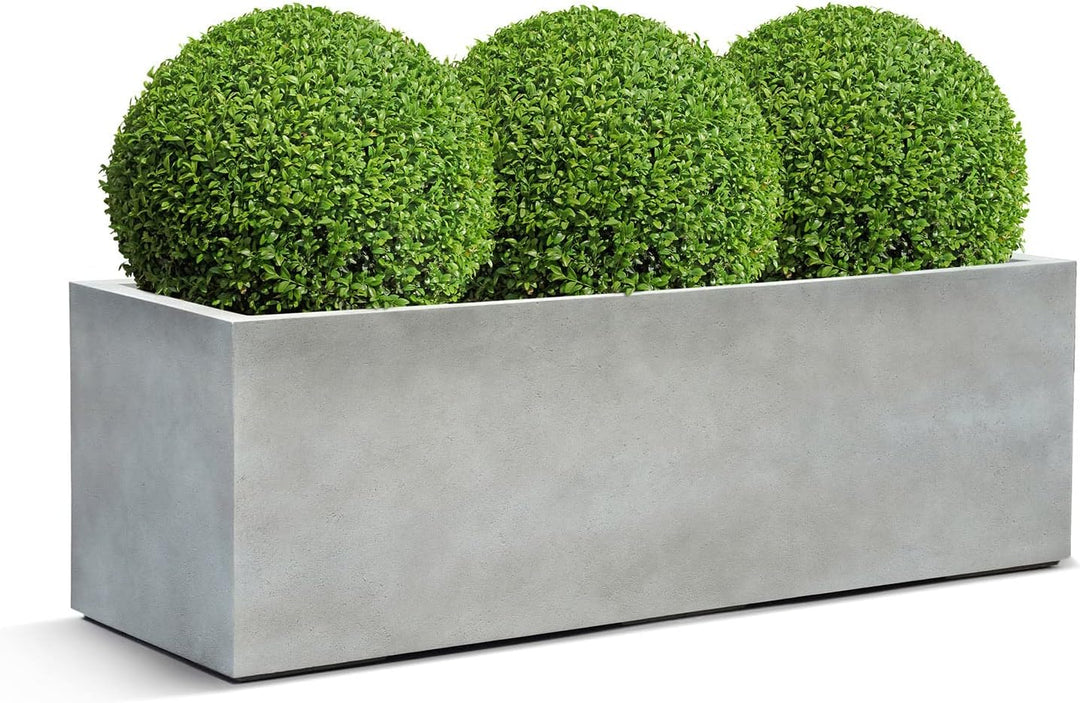 ESCHBACH® Pflanzkübel Box 60 Beton Hell Grau Rechteckig * 60 x 20 x 20 cm * 10 Jahre Garantie 60x20x