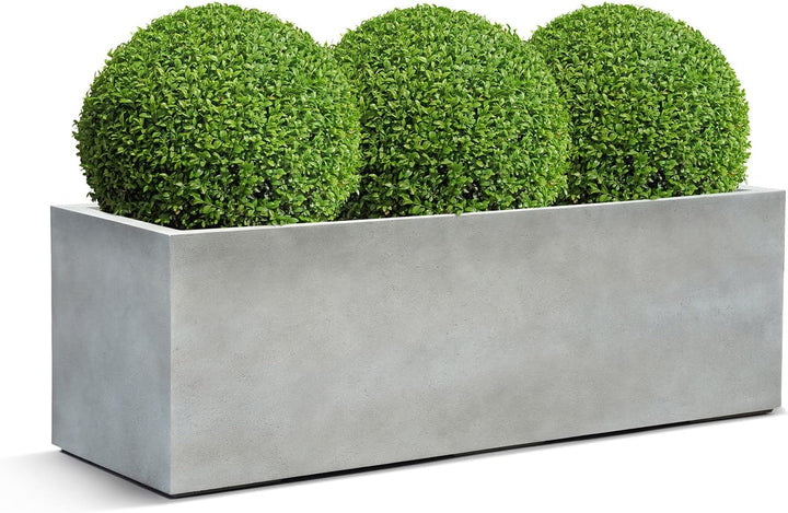 ESCHBACH® Pflanzkübel Box 60 Beton Hell Grau Rechteckig * 60 x 20 x 20 cm * 10 Jahre Garantie 60x20x