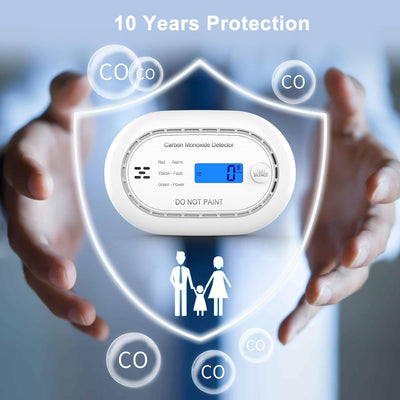XINDUM Kohlenmonoxid Melder WLAN, 10 Jahre Batterie CO Melder mit APP, EN50291 Norm, LCD Anzeige, 85