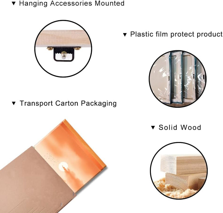 Piy Painting Wandbilder Landschaftsbilder, Sonne, Gebirge, Fliegende Kranich Bild auf Leinwand Wand