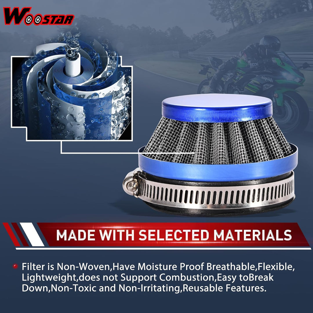 WOOSTAR 44mm Grosse Bohrung Zylinder mit Luftfilter mit Zündspule und Kolbenmotor Umbausatz Ersatz f
