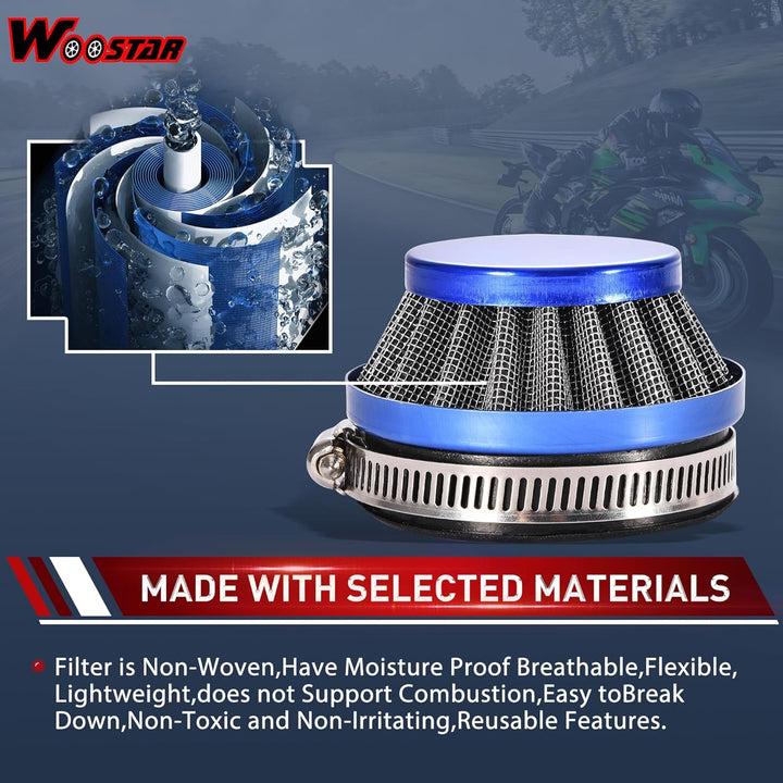 WOOSTAR 44mm Grosse Bohrung Zylinder mit Luftfilter mit Zündspule und Kolbenmotor Umbausatz Ersatz f