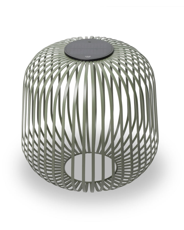 LUUK Studio Schlichte Solarlampe mit USB-C Backup für Garten und Terrasse, kabellose LED Balkonleuch