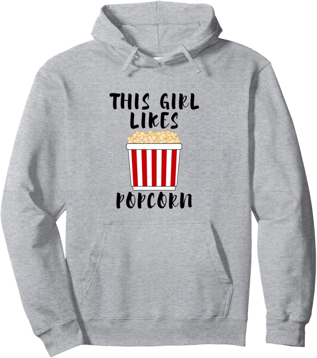 Popcornchef Lustiger Spruch Mädchen mag Popcorn Pullover Hoodie
