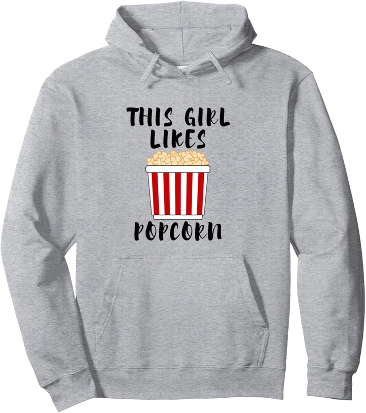 Popcornchef Lustiger Spruch Mädchen mag Popcorn Pullover Hoodie
