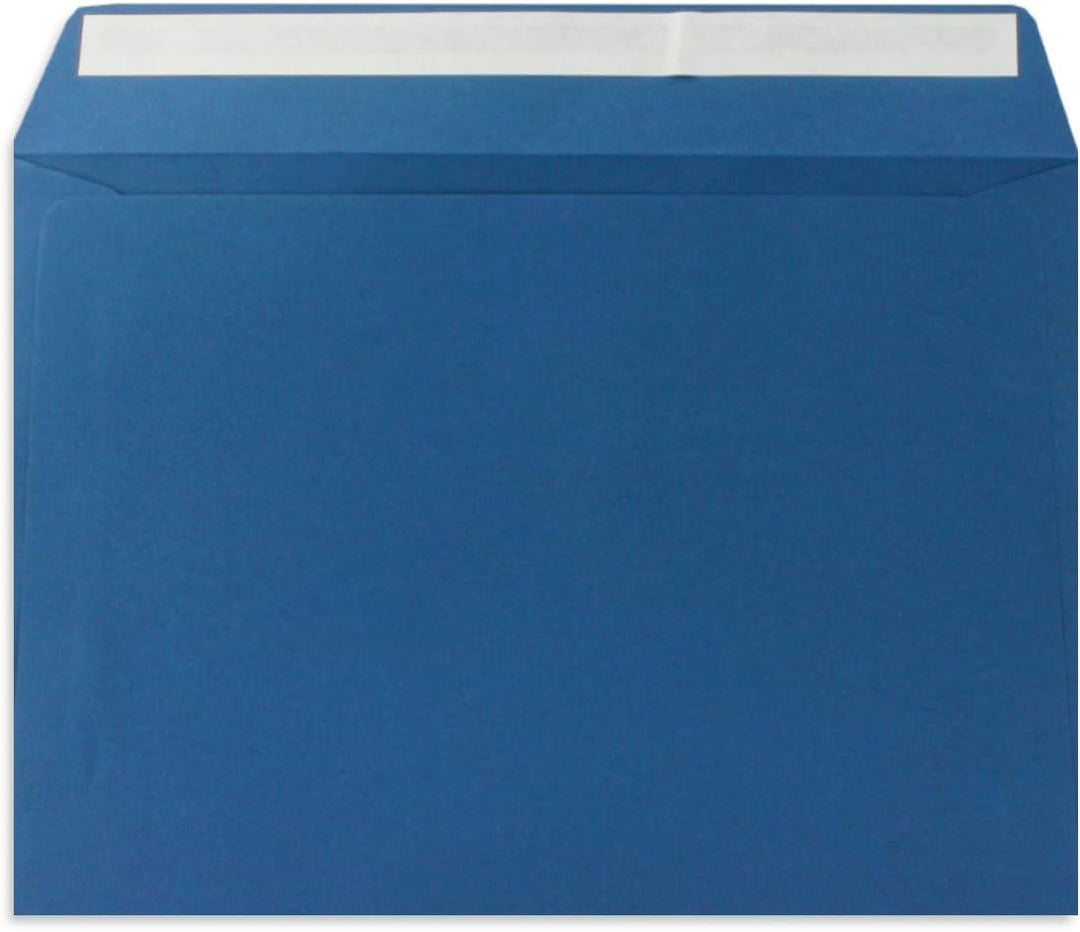 75x Briefumschläge DIN C5 Royalblau (Blau) - 16,2 x 22,9 cm - Haftklebung - Edle Kuverts für grosse