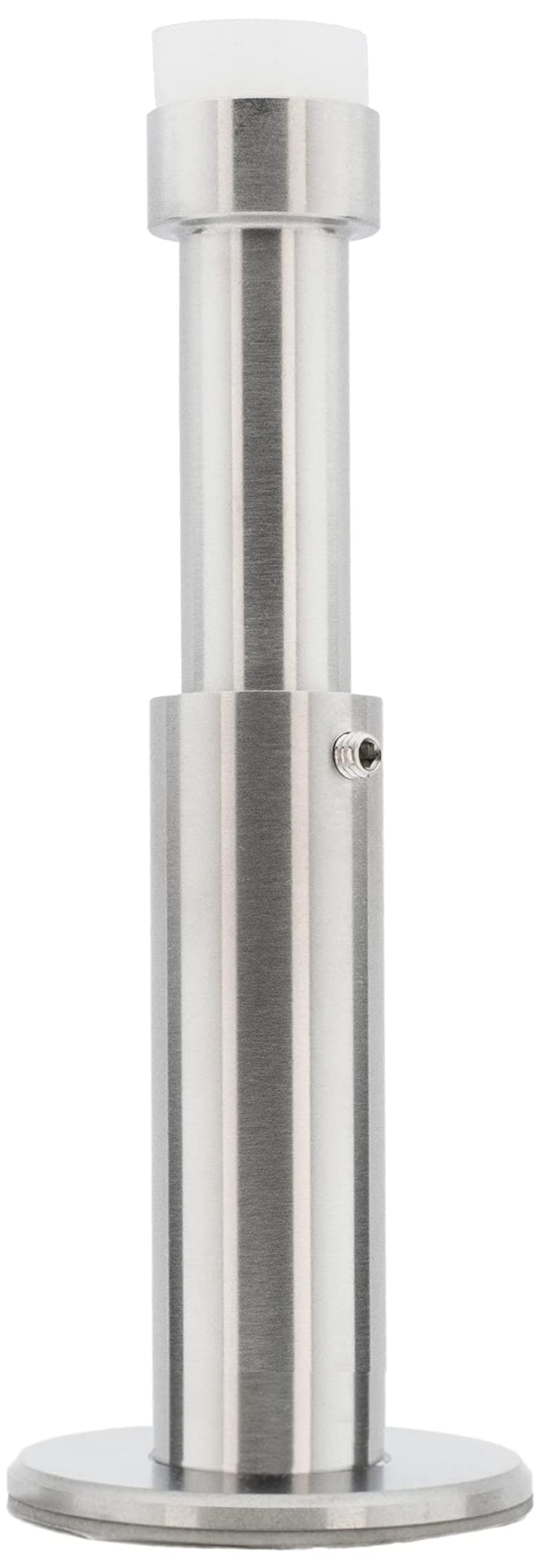 EVI Herrajes | Verstellbarer Wandpuffer von 88 bis 128 mm | Dual-Installation, Klebebasis oder Schra