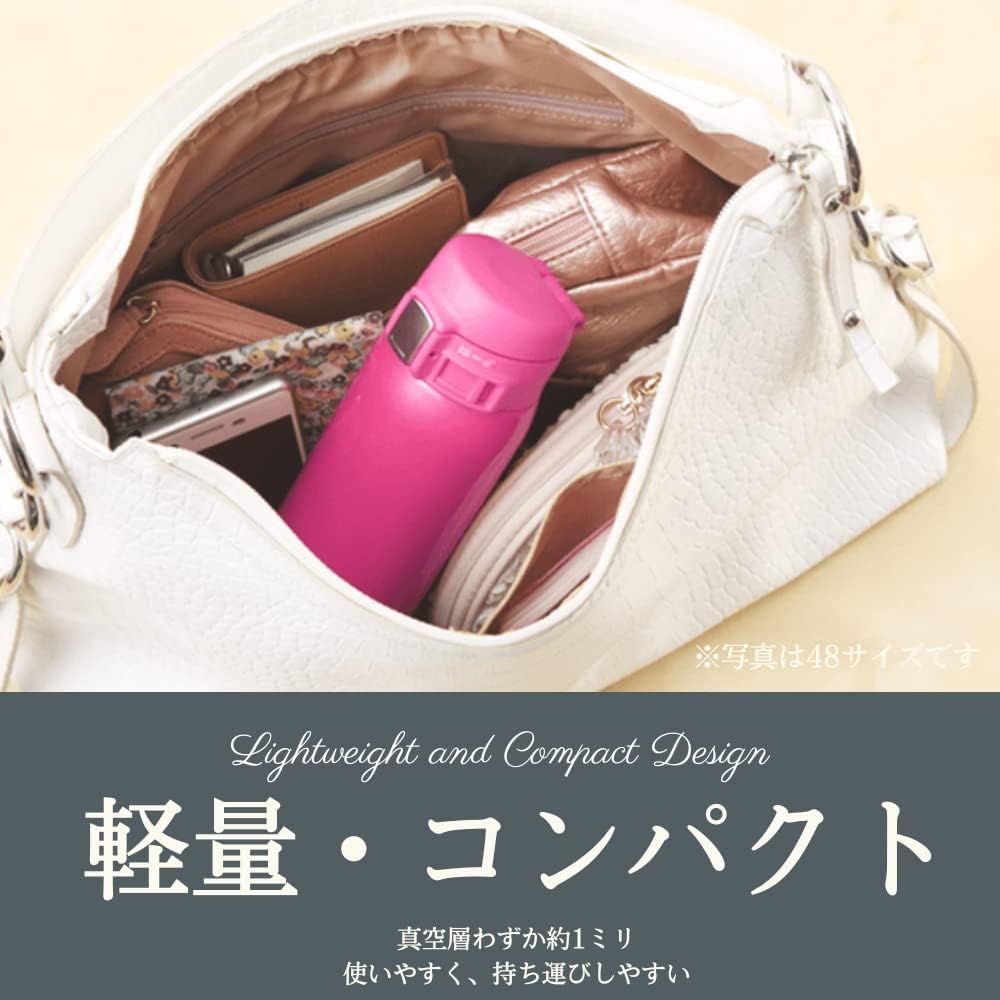 ZOJIRUSHI (Water Bottle Straight Drink [one-Touch Open] Stainless Mug 360ml deep Cherry SM-SD36-PV D