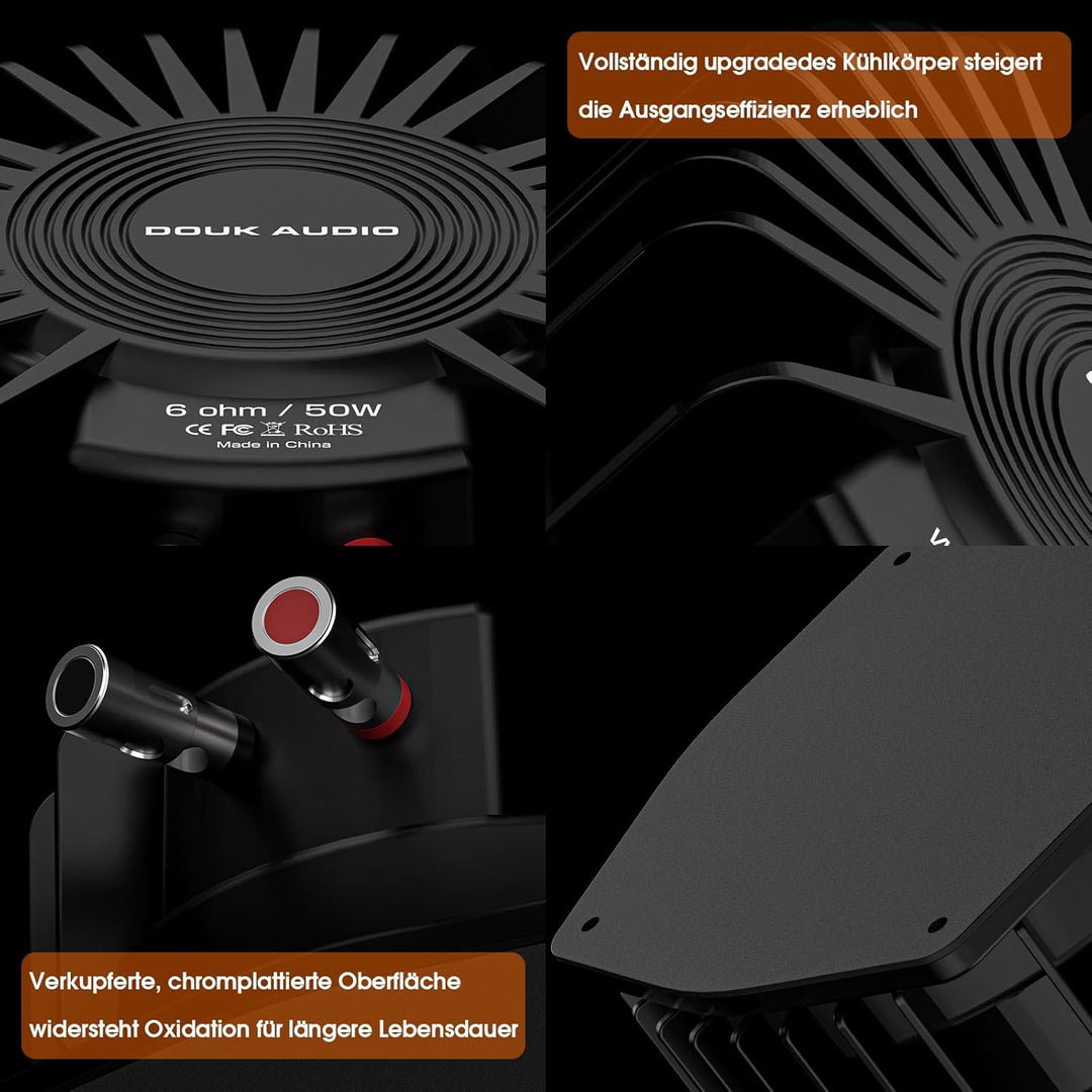 Douk Audio BS-1 Bass Shaker: 50W Hochleistungs Buttkicker – Taktiler Wandler – Subwoofer Tieftöne fü