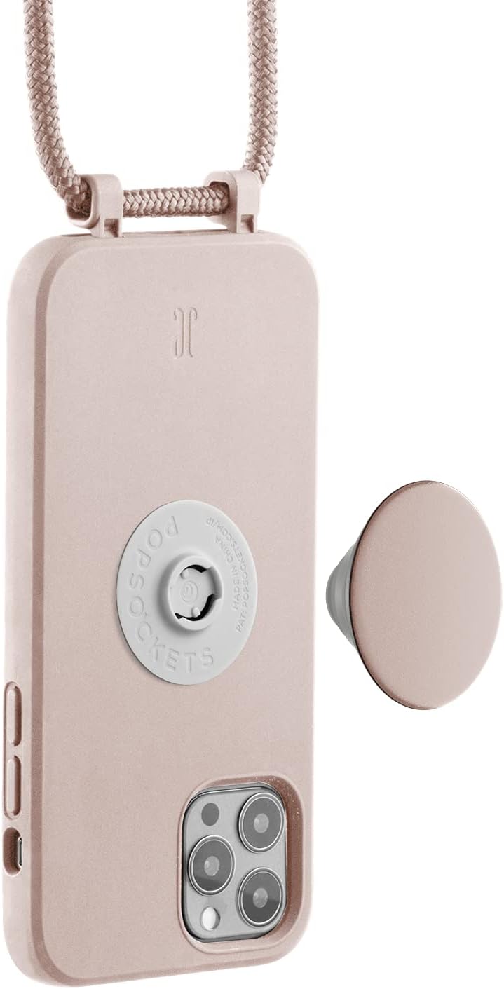 PopSockets x Just Elegance - Handyhülle für iPhone 12 Pro Max mit einer Abnehmbarereiner Geflochtene