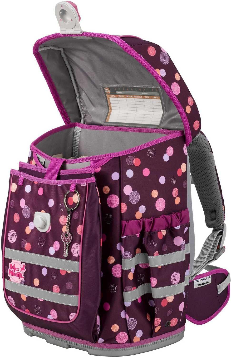 McNeill Ergo Complete Schulranzen-Set 4tlg. Ruby Einheitsgrösse