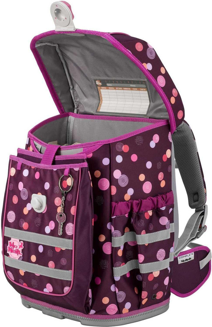 McNeill Ergo Complete Schulranzen-Set 4tlg. Ruby Einheitsgrösse