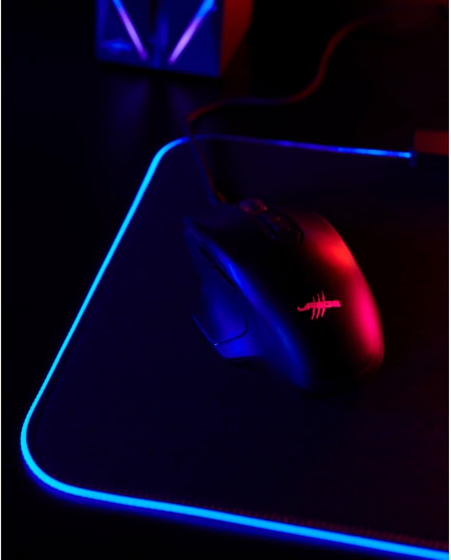 uRage Gaming-Maus Reaper 410, kabelgebundene Maus mit 7 programmierbaren Tasten, bis zu 12.000 DPI,
