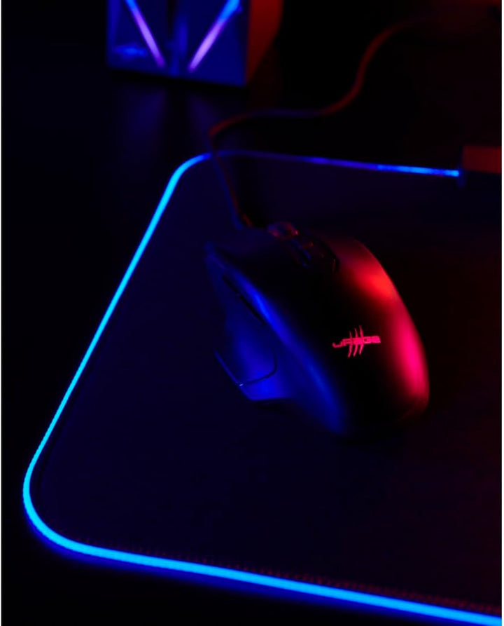 uRage Gaming-Maus Reaper 410, kabelgebundene Maus mit 7 programmierbaren Tasten, bis zu 12.000 DPI,